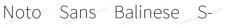 Noto Sans Balinese S字体转换